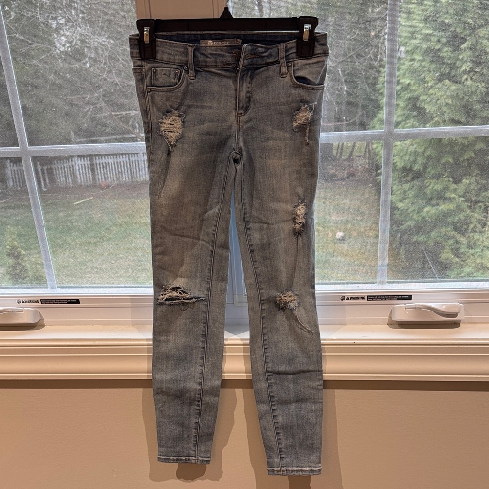 Tractr Light Wash Distressed Girl’s Skinny Jeans size 12